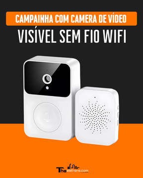 CAMPAINHA COM CAMERA DE VIDEO VISIVEL SEM FIO WIFI